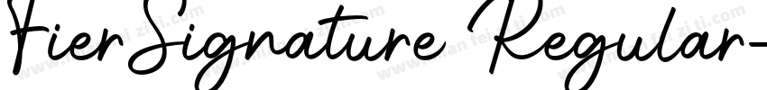 FierSignature Regular字体转换